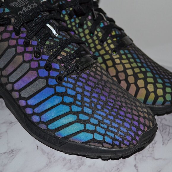 Adidas ZX Flux XENO All Black Reflective Shoe - Picture 7 of 11